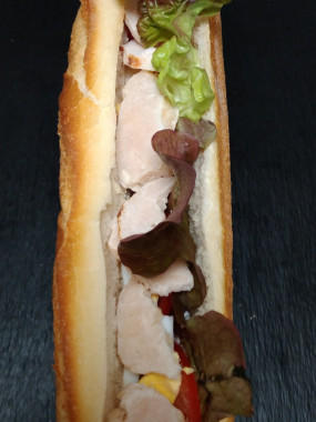 poulet crudités
