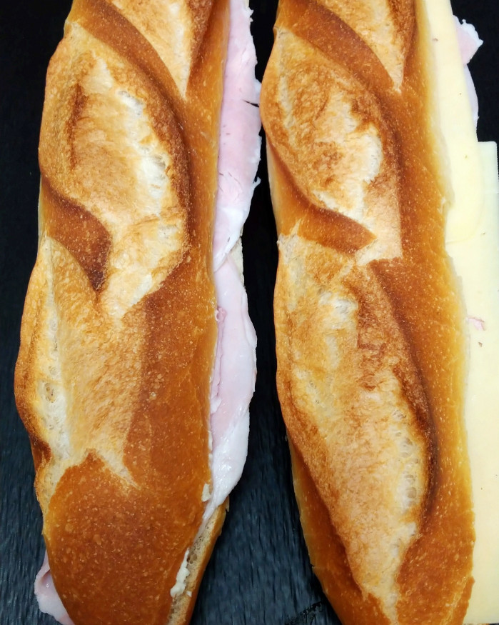 Jambon beurre fromage